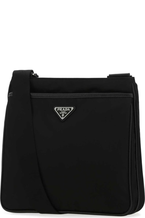 Prada Sale for Men Prada Black Re-nylon Crossbody Bag