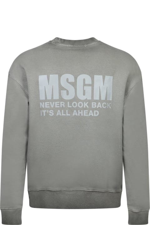 MSGM Fleeces & Tracksuits for Men MSGM Logo Printed Crewneck Sweatshirt