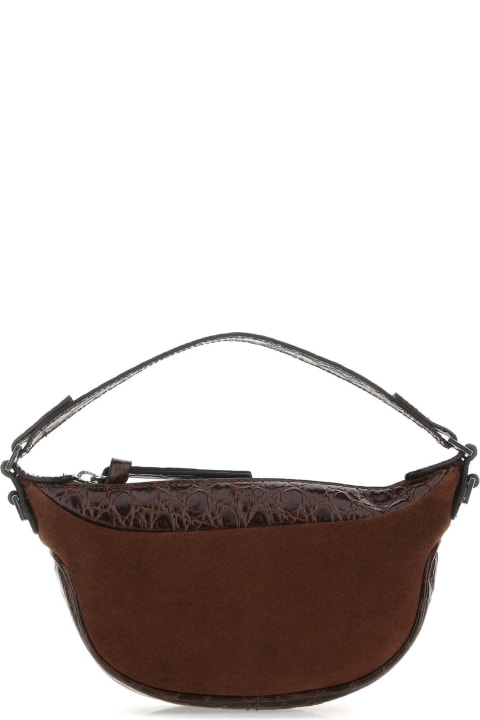 BY FAR Totes for Women BY FAR Brown Leather Mini Ami Handbag