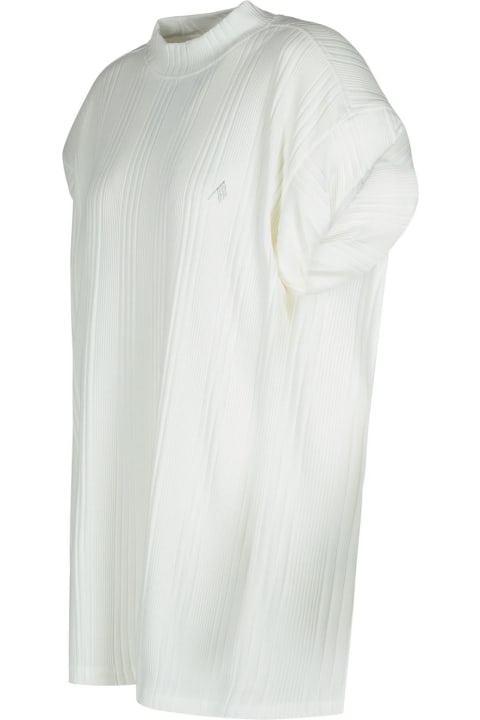 The Attico Topwear for Women The Attico 'laurie' White Cotton T-shirt