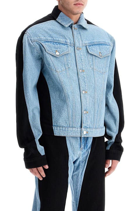 Mugler Clothing for Men Mugler Two-tone Denim Jacket