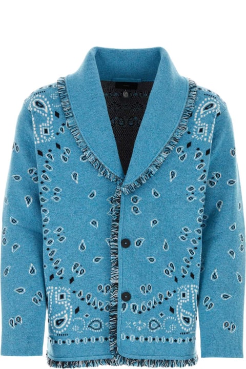 Alanui Sweaters for Men Alanui Embroidered Cashmere Bandana Cardigan