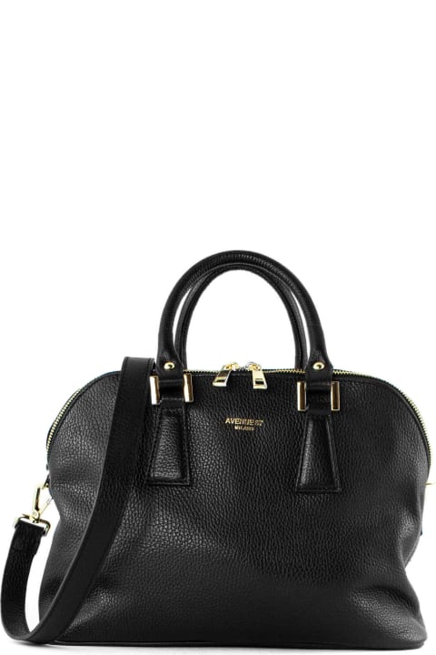 Avenue 67 for Women Avenue 67 Black Grained Soft Leather Bag Avenue 67