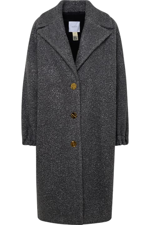 Patou Women Patou 'elliptic' Grey Wool Coat
