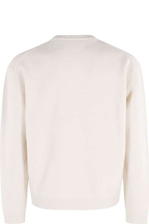 Maison Kitsuné for Kids Maison Kitsuné Fox Head Intarsia Merino Jumper