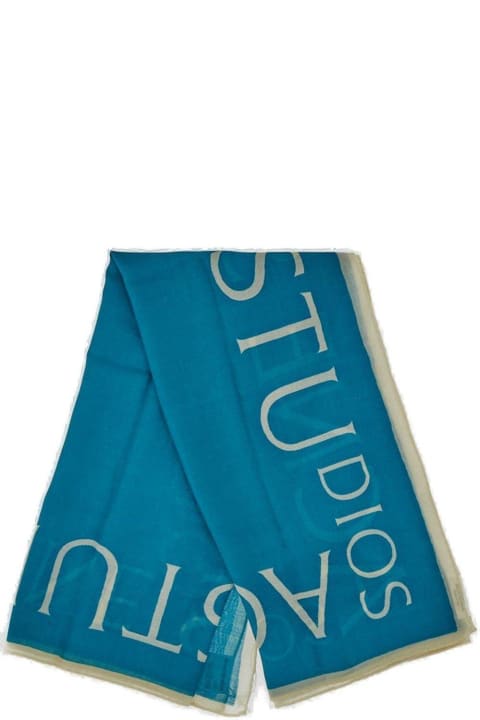 Accessories for Men Acne Studios Logo Printed Knit Scarf