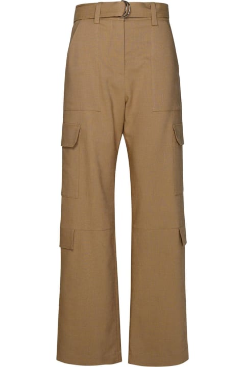 Homeware MSGM Belted High-waist Palazzo Cargo Pants