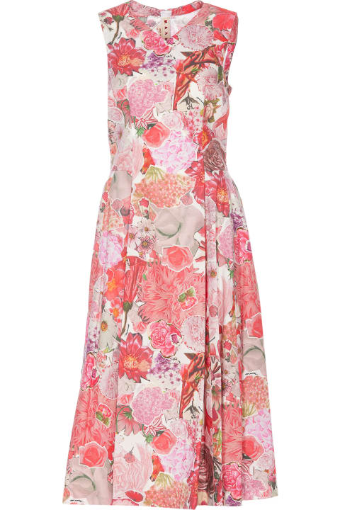 ウィメンズ Marniのワンピース＆ドレス Marni Collage Print A-line Dress