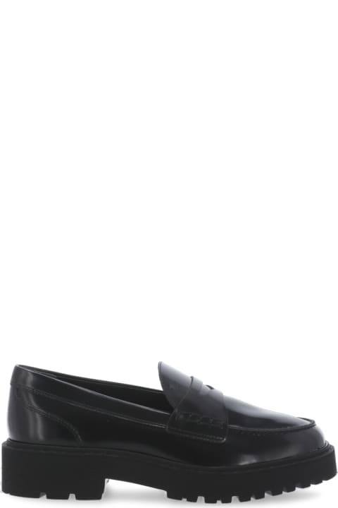 High-Heeled Shoes for Women Hogan H543 Patent Leather Loafer