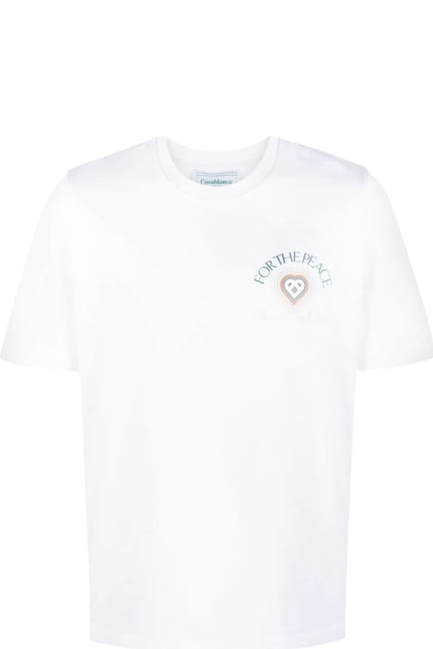 Casablanca Topwear for Men Casablanca For The Peace Gradient Printed T-shirt