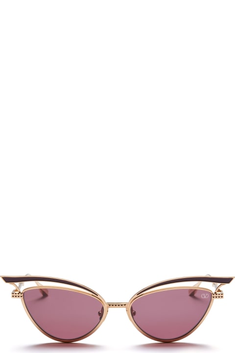 Glassliner - Gold / Burgundy Sunglasses