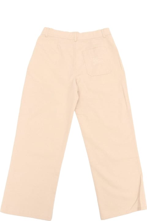 Sale for Girls Burberry Mid-rise Straight Leg Pants