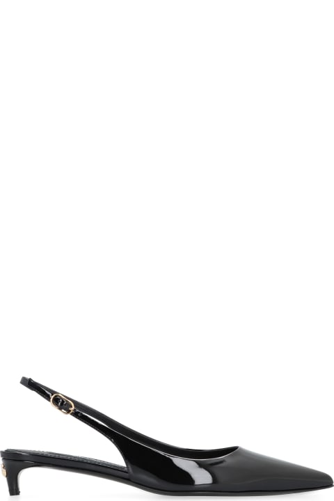 Dolce & Gabbana Leather Slingback Pumps