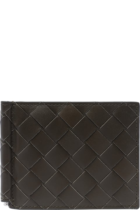 Accessories for Men Bottega Veneta Intrecciato Bill Clip Wallet