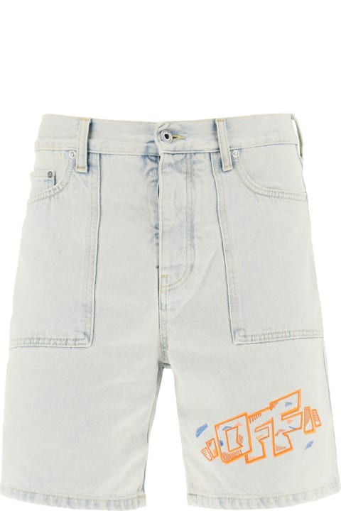 Off-White Pants for Men Off-White Denim Utility Shorts