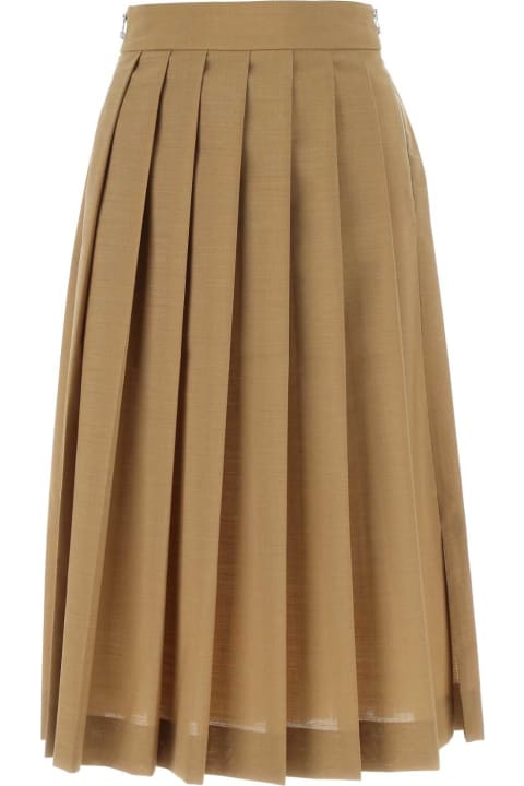 Quira for Women Quira Biscuit Polyester Blend Skirt