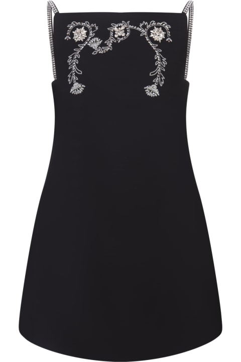 Paco Rabanne Women Paco Rabanne Black Floral Mini Dress