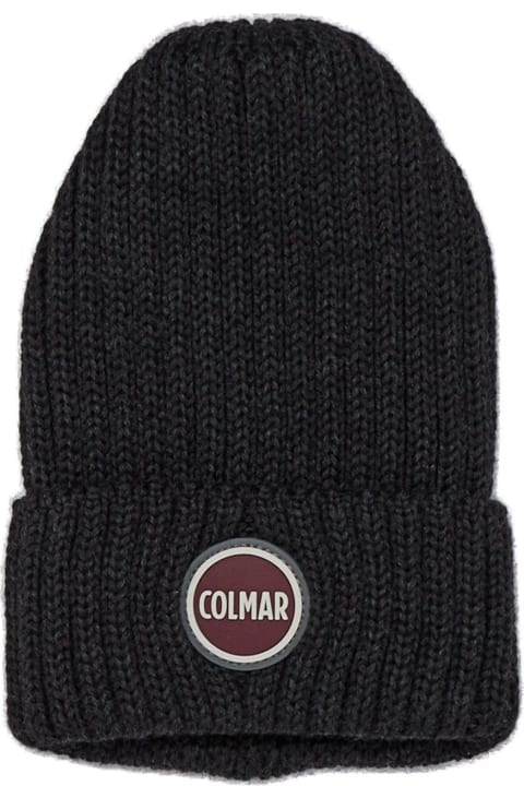Hats for Women Colmar Logo-patch Knitted Beanie
