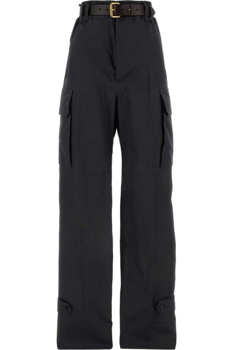 Saint Laurent Pants & Shorts for Women Saint Laurent Saint Lauren Twill Belted Trousers