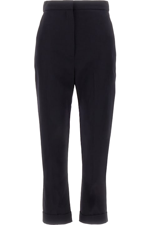 Sale for Women Alexander McQueen Midnight Blue Wool Blend Pant