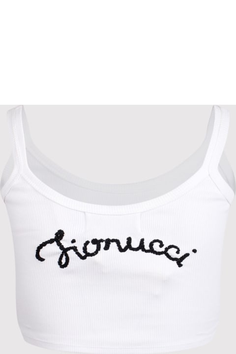 Clothing for Women Fiorucci Fiorucci Embroidered Crop Tank Top