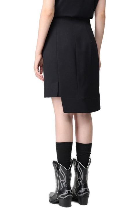 Fashion for Women Moschino Asymmetric Wrap Designed Mini Skirt Moschino