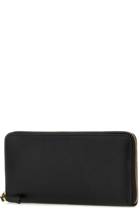 محافظ لـ القسم الرجالي Comme des Garçons Black Leather Wallet