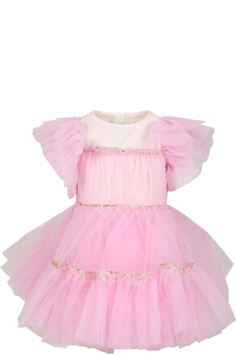 Billieblush for Kids Billieblush Pink Tulle Dress For Girl