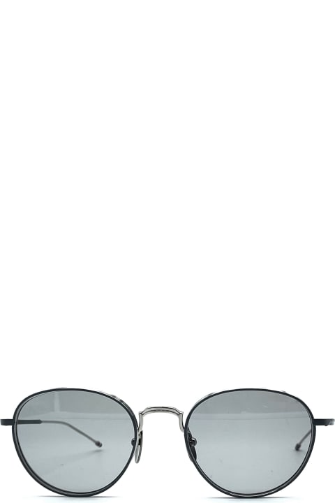 メンズ Thom Browneのアイウェア Thom Browne Round - Silver Glasses