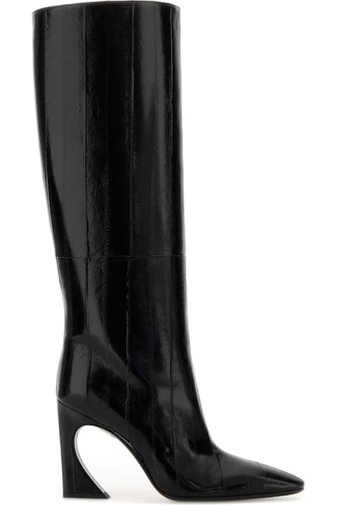 Homeware Fendi Black Leather Fendi Arco Boots