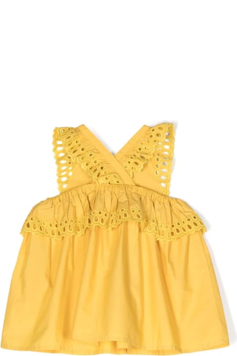 Sale for Kids Stella McCartney Kids Yellow Sangallo Lace Dress