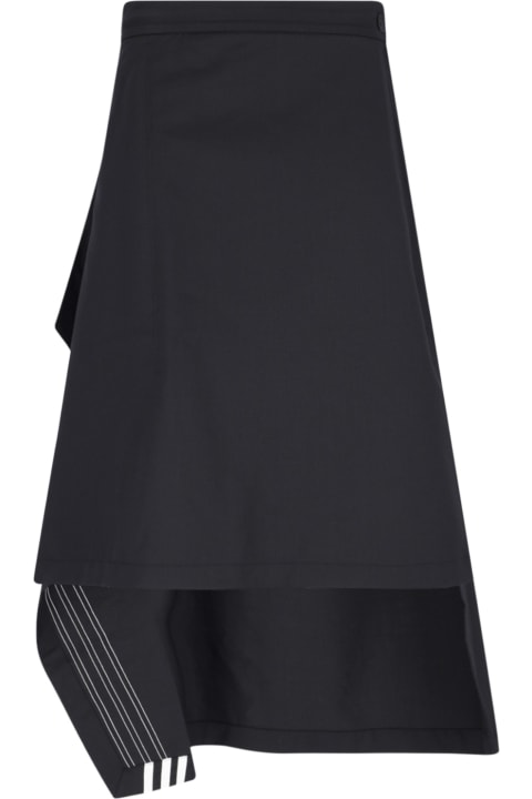 ウィメンズ Y-3のスカート Y-3 Asymmetrical Skirt