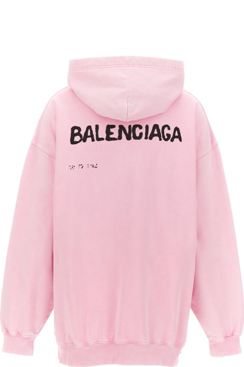 Balenciaga for Women Balenciaga Logo Cotton Hoodie