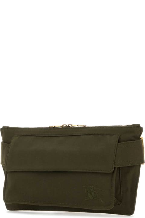 Homeware Burberry Army Green Canvas Trench Belt Bag