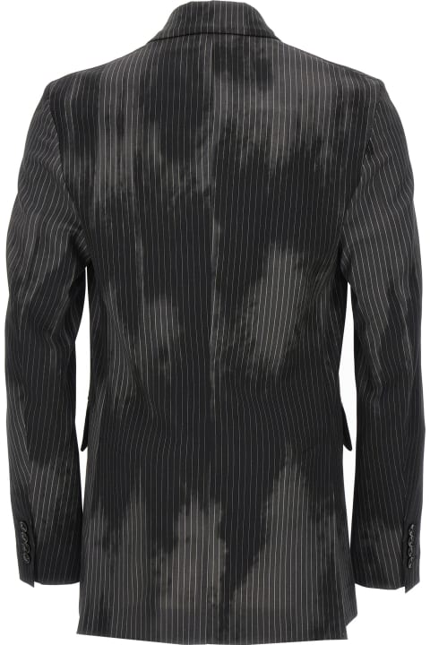 Plastered Double Breast Blazer Jacket