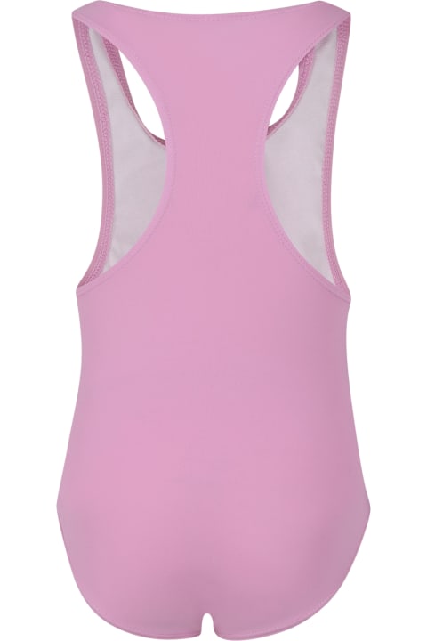 Swimwear for Girls Stella McCartney Kids Pink Swimsuit For Girl With Star