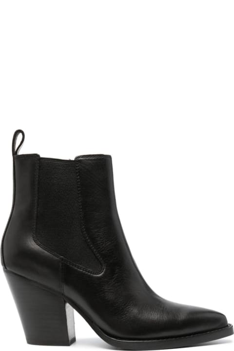 Boots for Women Ash Emi Black Leather Boots