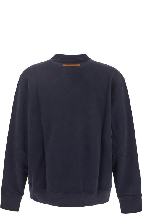 Zegna Fleeces & Tracksuits for Men Zegna Navy Blue Sweatshirt