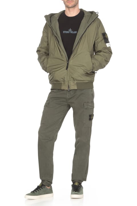 Stone Island Coats & Jackets for Men Stone Island Zip-up Hooded Jacket