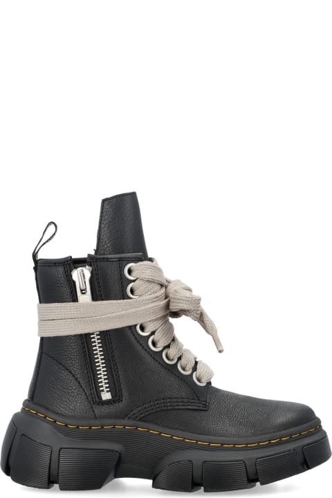 ウィメンズ新着アイテム Rick Owens x Dr. Martens 1460 Leather Dmxl Platform Jumbo Lace Up Boots