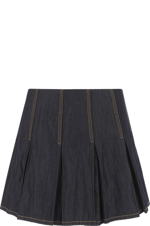 Homeware Bottega Veneta Dark Blue Denim Mini Skirt