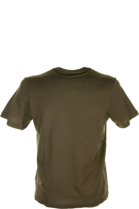 Paul&Shark Topwear for Men Paul&Shark Military Green T-shirt With Logo