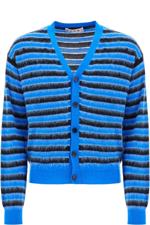 Homeware Marni Blue And Black Wool Knitwear