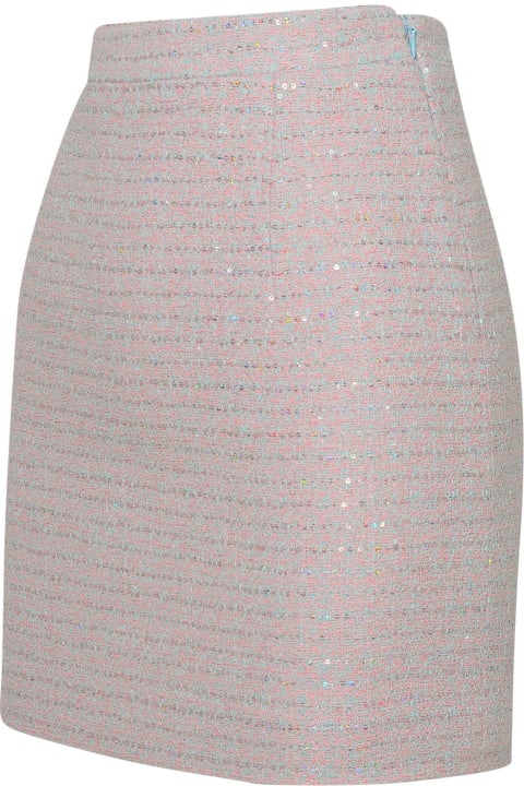 Alessandra Rich for Women Alessandra Rich Pink Cotton Blend Skirt
