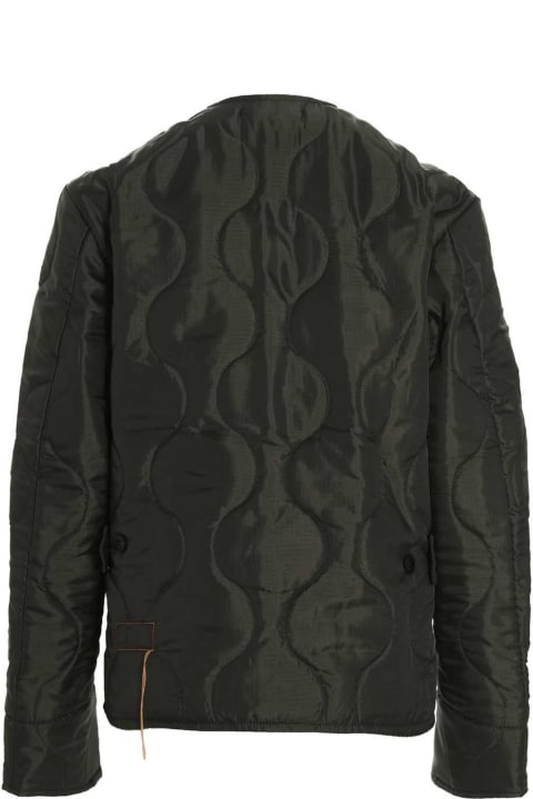 Check Wool Quilted Jacket