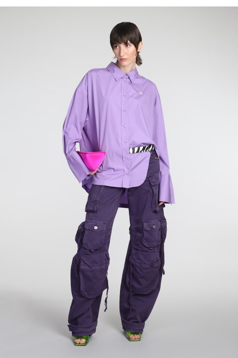 The Attico Topwear for Women The Attico Diana Shirt In Viola Cotton