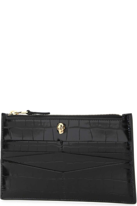 Fashion for Women Alexander McQueen Black Leather Pouch