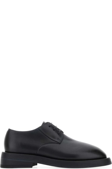 Fashion for Men Marsell Midnight Blue Leather Mentone Lace-up Shoes
