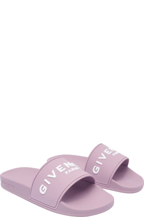 Givenchy Sandals for Women Givenchy Slide Flat Sandals In Rubber