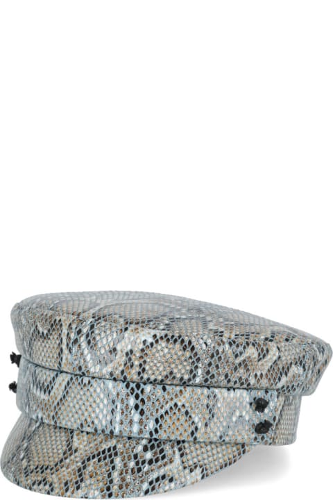 Hats for Women Ruslan Baginskiy Hat With Animalier Pattern